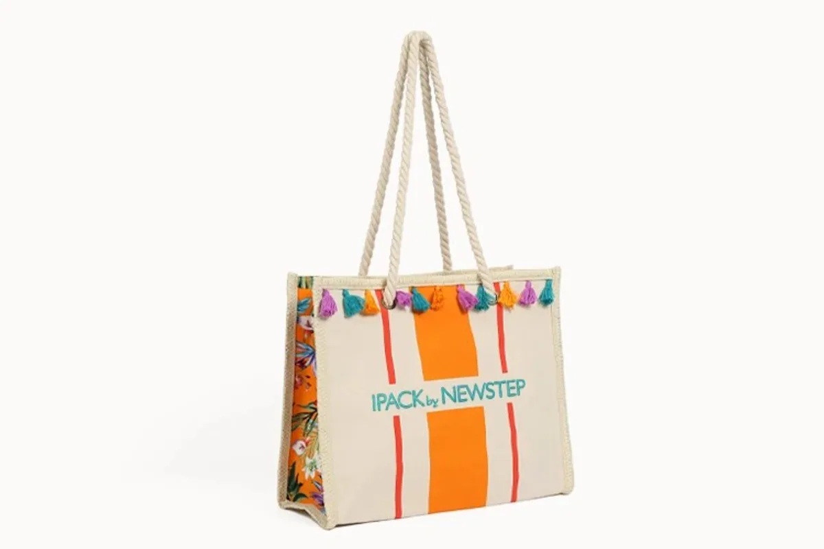 Custom beach bags for swimwear and resort collections