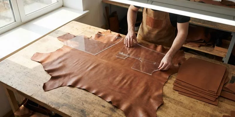Nest and Cut the Leather Panels
